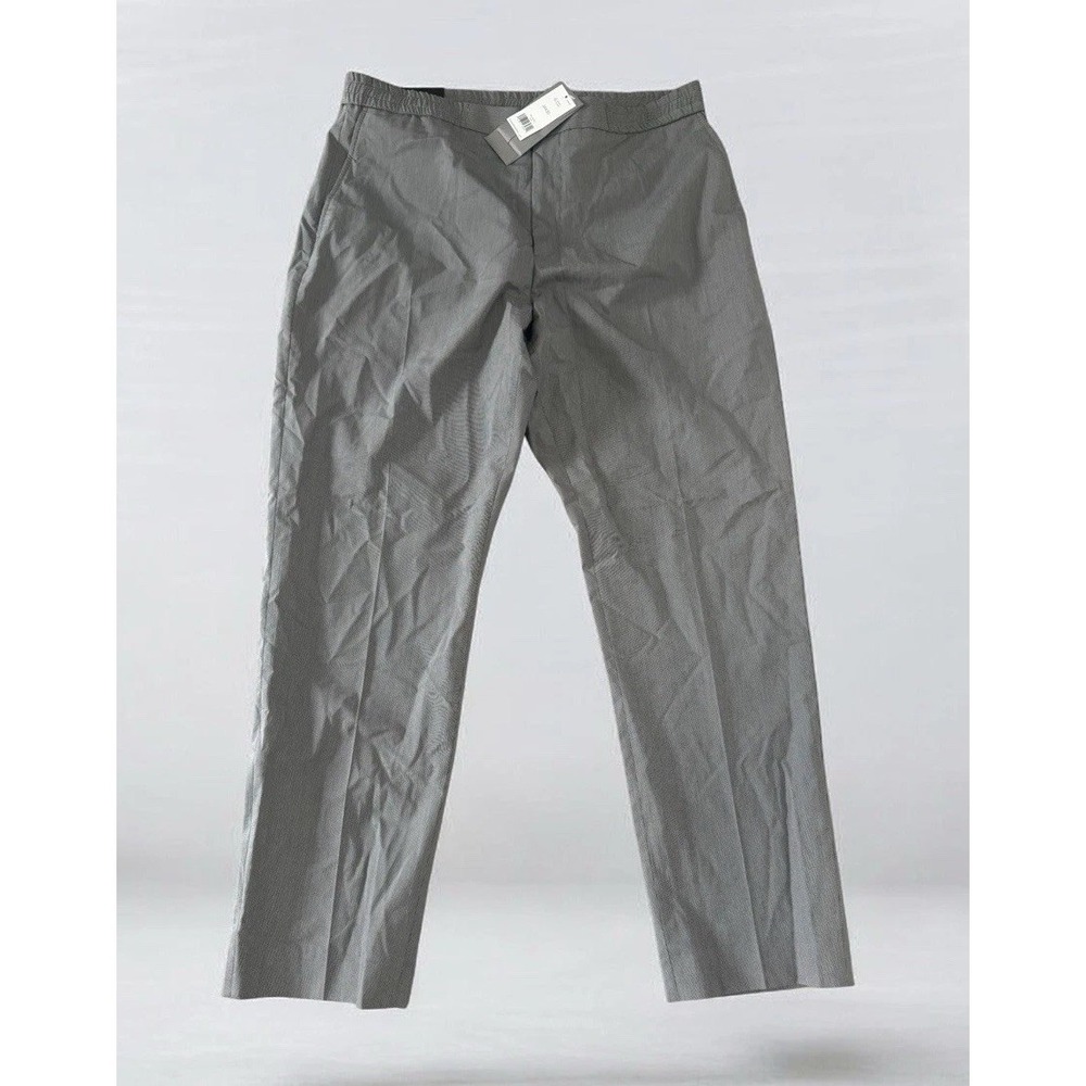 Banana Republic Men's Havana Marzotto Easy Wear Pants Grey Stripe NEW NWT 34x30